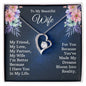 Forever Love Necklace For My Wife with On Demand Message Card