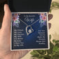 Forever Love Necklace For My Wife with On Demand Message Card