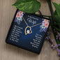 Forever Love Necklace For My Wife with On Demand Message Card